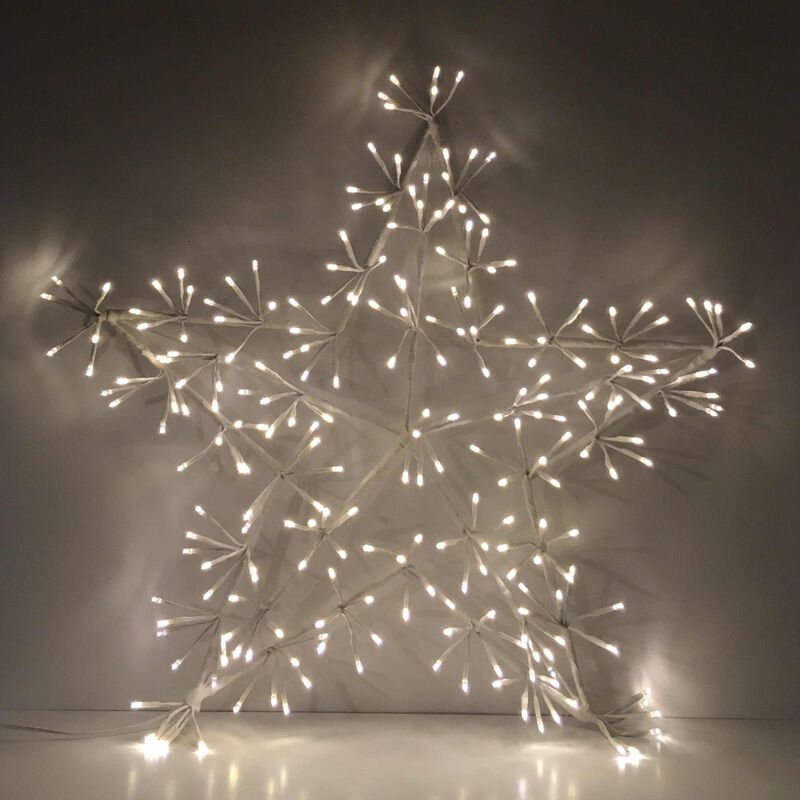 Stellar Haus Big Light Up White Warm White Star With 204 Lights 60cm image number 1